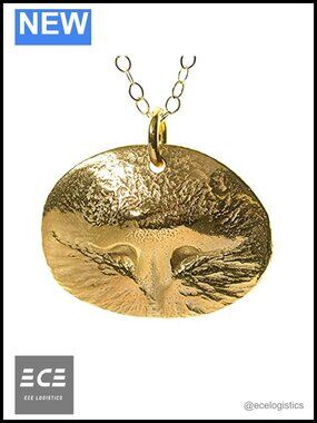 Gold Vermeil Custom Pet Nose Pendant Necklace